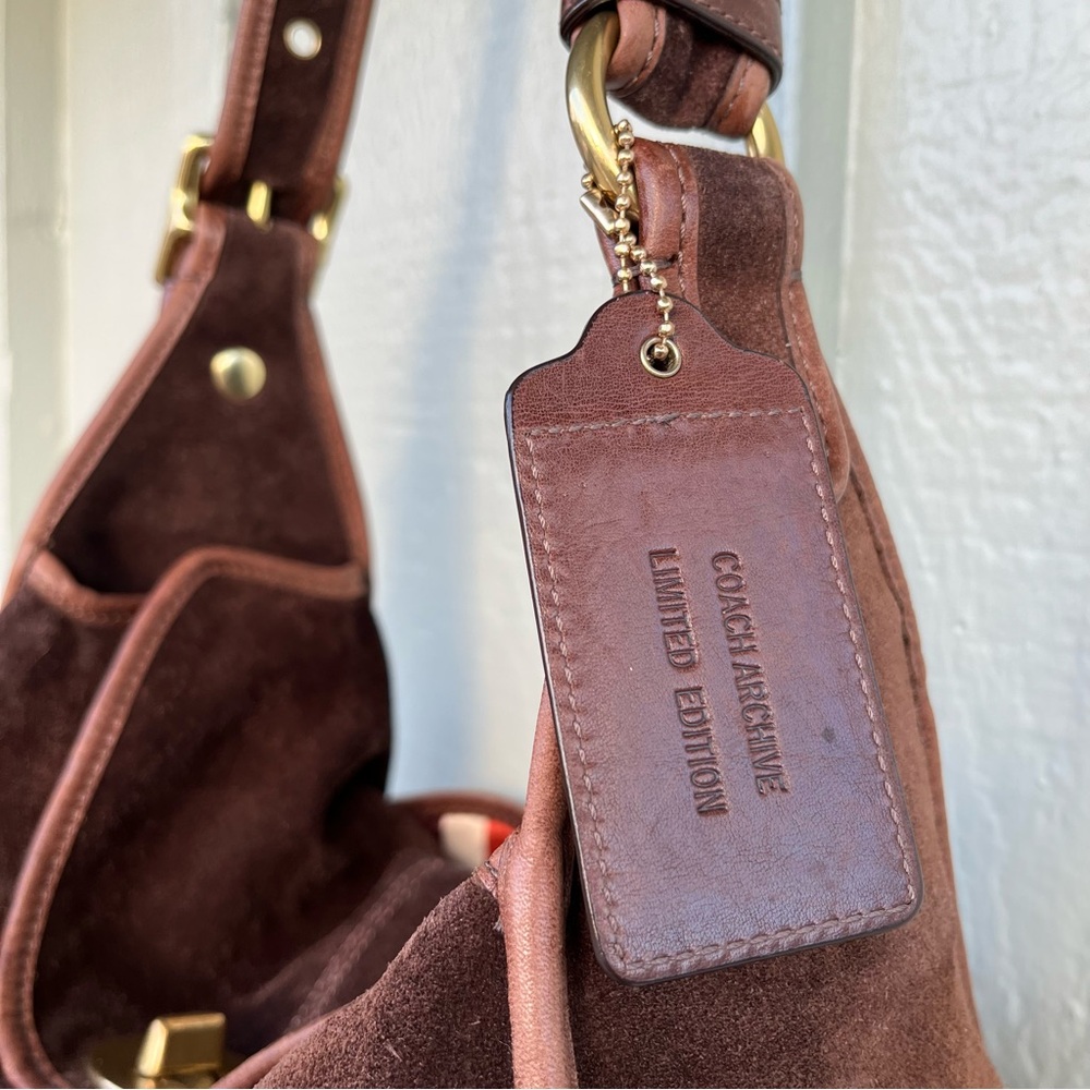 Coach Haversack Legacy Limited Edition Brown Suede Shoulder Bag - Picture 5 of 15